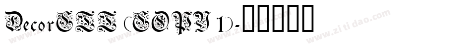 DecorCTT (COPY 1)字体转换